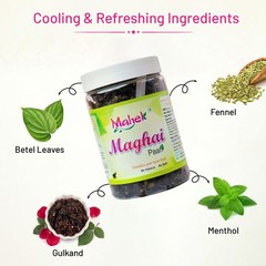 Mahek Maghai Paan 2x270g Jar | Sweet Digestive Mukhwas, After-Meal Snack