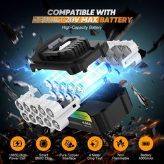 Cordless Angle Grinder For Dewalt 20V MAX 4-1/2″ 5″ Brushless 22PCS Complete Kit
