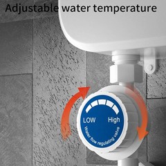 110V 3500W Tankless Hot Water Heater Shower Electric Water Heater v1