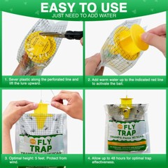outdoor disposable fly traps to keep outdoor ranches free from annoying fly