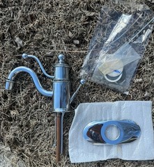 Unused Kohler K-139-CP Antique™ Bathroom Lavatory Faucet Single Lever Pol Chrome