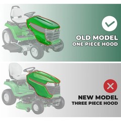 Lawn Mower Hood Assembly For John Deere X500 X520 X534 X540 For M152326