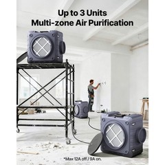 VEVOR Air Scrubber with 3-Stage Filtration Stackable Negative Air Machine 550CFM