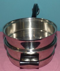 Vintage Saladmaster Double Boiler Insert, Strainer With Steamer Basket No lid