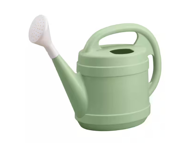 2 Gal. Rosemary Green Modern Multi-Grip High-Density Plastic Watering Can