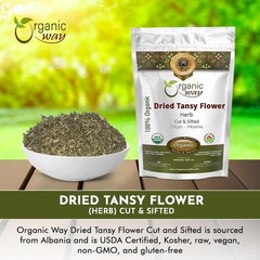 Organic Way Dried Tansy Flower Herb Tea | Origin – Albania (1/4lb 4Oz)