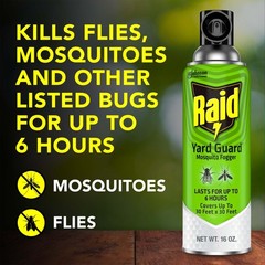 Raid Yard Guard Mosquito Fogger, 16 Ounce (Pack of 1), Multicolor