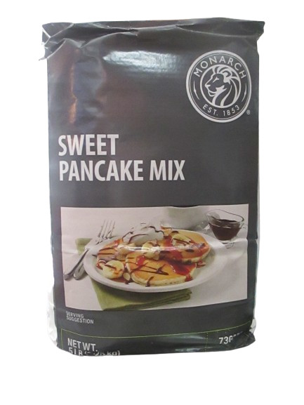 Monarch Sweet Pancake Mix 5 lb 80 oz 2.26kg (add Water) Waffle (add egg/oil)
