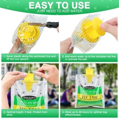 NEW 10 pack Outdoor Fly Traps Disposable Hanging Outdoor Catcher Bag Mosquito