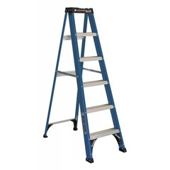 Louisville Ladder 6 ‘ Fiberglass Step, 10’ Reach, 225-lb, Load Capacity, W-3217-