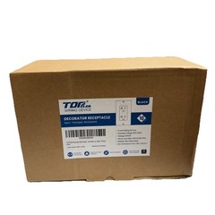 Lot of (10) New, BLACK TopELER receptacle,none- TamperResistant, 20Amp 120 volt