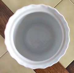 WILLIAMS SONOMA Famille Rose Botanical Porcelain Canister Jar w/ Lid (7.5″ tall)