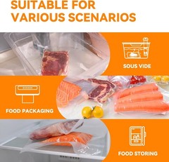11″x50′ Commercial Grade Vacuum Sealer Bags Rolls Food Saver Storage Bags 4Mil