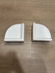 Bright White Ceramic Corner Shower Shelf Ledge 8.5 in Mexico