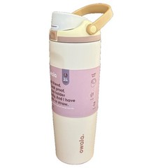 Owala FreeSip Sway 30oz Insulated Stainless Steel Water, Lightly Toasted