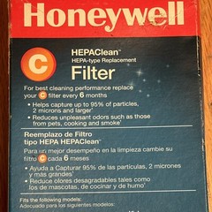 Honeywell HEPA Clean Air Purifier Replacement Filter – HRFC1 NEW Sealed inside