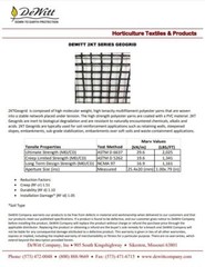 DeWitt Biaxial GeoGrid (multiple sizes and strengths)