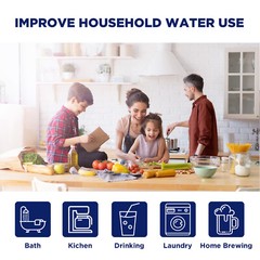 1-30Pack 10×4.5″ 5 Micron Sediment Water Filter Big Blue Whole House Replacement