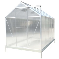 4.2/6.2/10.2ft Greenhouse Walk-in Green House Kit w/ Vent & Rain Gutter Backyard