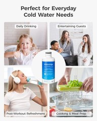 Waterdrop Refrigerator Water Filter, Replacement for Samsung DA97-17376B, 8 pack