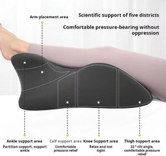 Sweet Spot Couple Pillow Couple Pillow Hip Pad Wedge Memory Foam 27°Angle Black