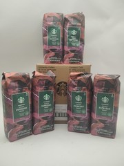 Starbucks Decaf Espresso Dark Roast Whole Bean Coffee 6-1lb / 16oz Bags