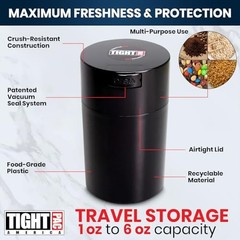 Tightpac Tent 0.57 Liters Liter/6 Ounce Black 1.0 Count Food Grade Recyclable