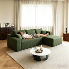95″ Boneless Couch Right Chaise L Shape Sectional Cloud Sofa Set for Living Room