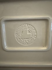 Longaberger Rectangular Pottery Serving Tray Heirloom Ivory 30370 NIB