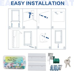 36x24in Weatherproof Outdoor Bulletin Board SWANCROWN
