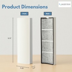 TPP220 True HEPA Filter For Therapure Air Purifier TPP220F TPP220H TPP220M, 3 Pk