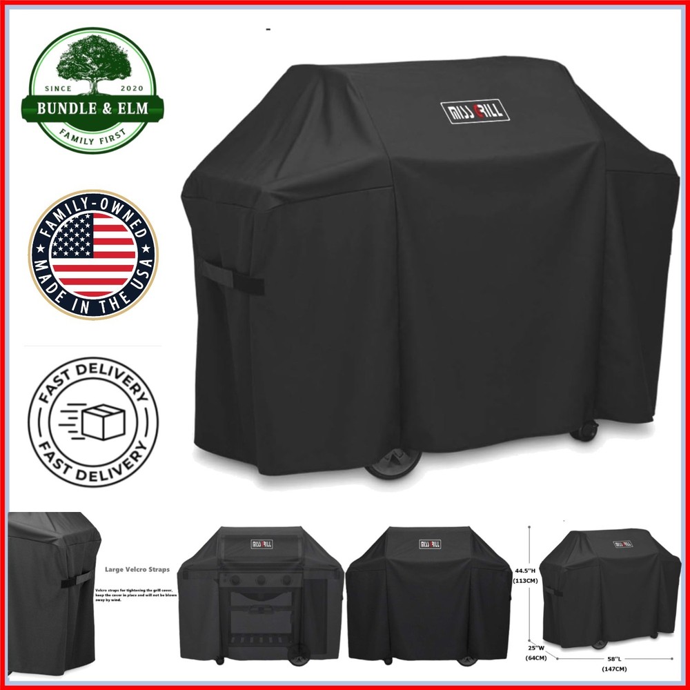 7130 Grill Cover Fits Weber Genesis II 3 Burner Grill and Genesis 300 Series …