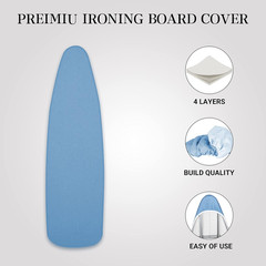 Ironing Board Cover and Pad | 100% Cotton with Blue