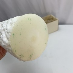 Large Colonial Pillar 14 in White Candle made USA 12 Days of Christmas Used Vtg