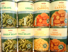 8 Meijer No Salt Added Green Beans/Corn/Carrots (12/28 (6), 12/27 (1), 12/26 (1)
