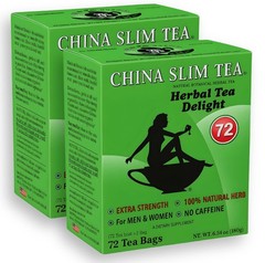 72 China Slim Tea Tea Bags Extra Strength No Caffeine
