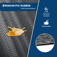 7.5×17/7.5×25/8×20 FT Garage Floor Mat, 2mm Thickened PVC Non-Slip Flooring Roll