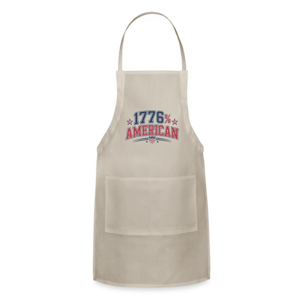 American 1776 | 250 Years USA Anniversary | 4th Of July Apron, One Size, natural