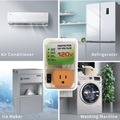 120V US Plug Surge Voltage Protector Power Sockets Refrigerator Appliance Home