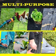 Landscape Staples 4/6/8/10/12 Inches 11 Gauge Galvanize Garden Stakes Fabric SOD