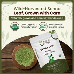 Organic Way Senna Leaf Powder – Organic, Kosher & USDA Certified