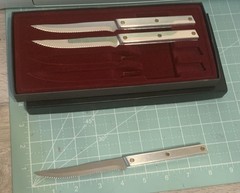Vintage Rada Cutlery Steak Knife 7pc Gift Set With Boxes As Shown (M)