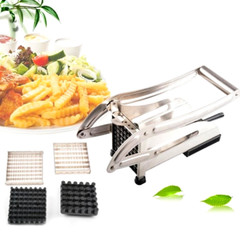 Heavy Duty Stainless Steel French Fry Cutter with Suction Feet for Potatoes