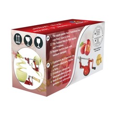 3 in 1 Heavy Duty Fruit Peeler Apple Peeler Corer Slicer Potato w/ Suction Base