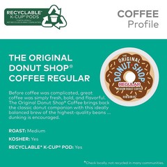 The Original Donut Shop Regular K-Cups Medium Roast Coffee Pods – 96 Count
