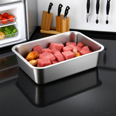 Lasagna Pan Set of 2, Deep Stainless Steel Baking Pans, 12.6Inches Rectangular M