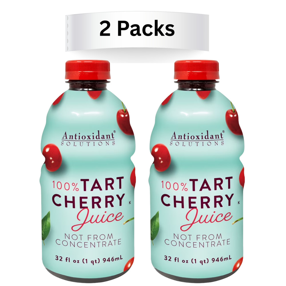 2 x Antioxidant Solutions Tart Cherry Juice Not from Concentrate 32 fl oz