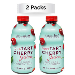 2 x Antioxidant Solutions Tart Cherry Juice Not from Concentrate 32 fl oz