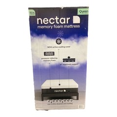 Nectar 12″ Medium Firm Gel Memory Foam Cooling Technology Mattress, Queen