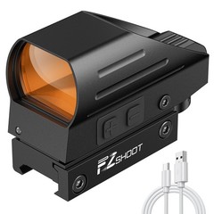 EZshoot Rechargeable Red/Green Dot Reflex Sight, Red Dot Optic Scope, Multipl…
